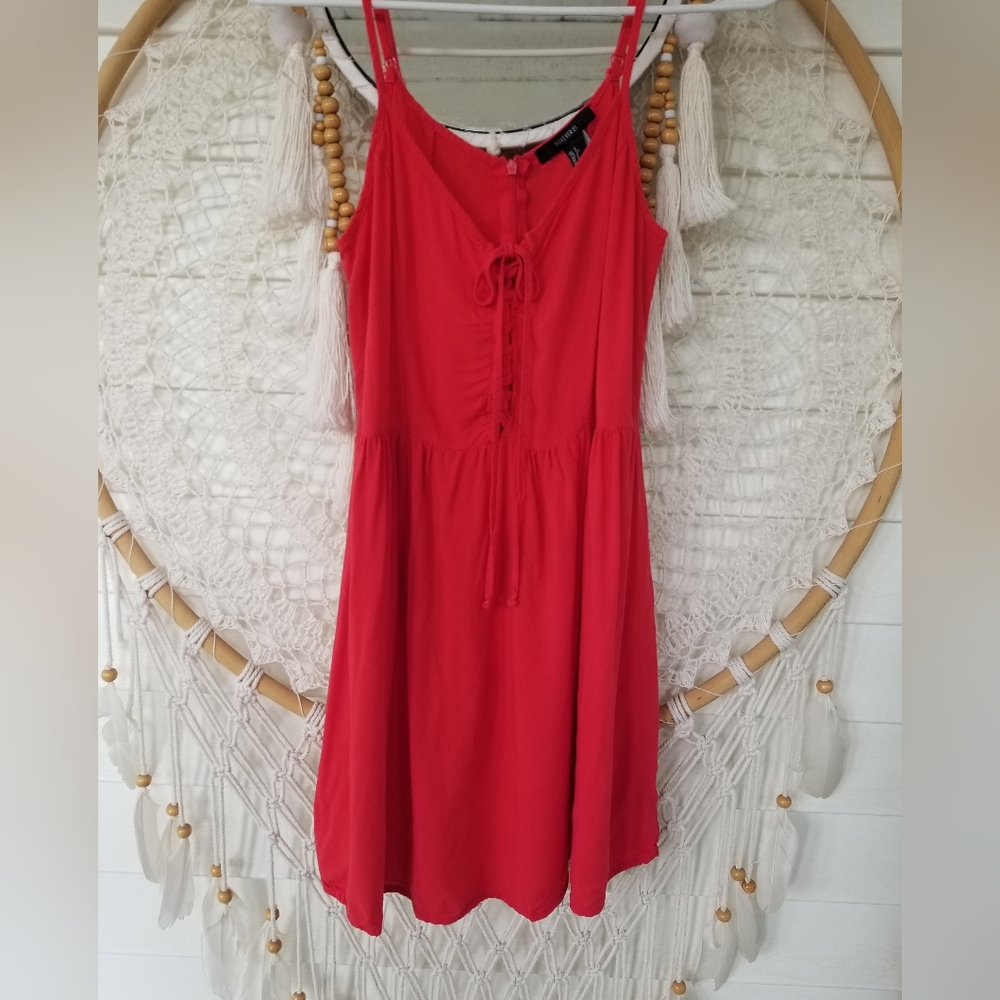 Forever 21 Vibrant Red Dress